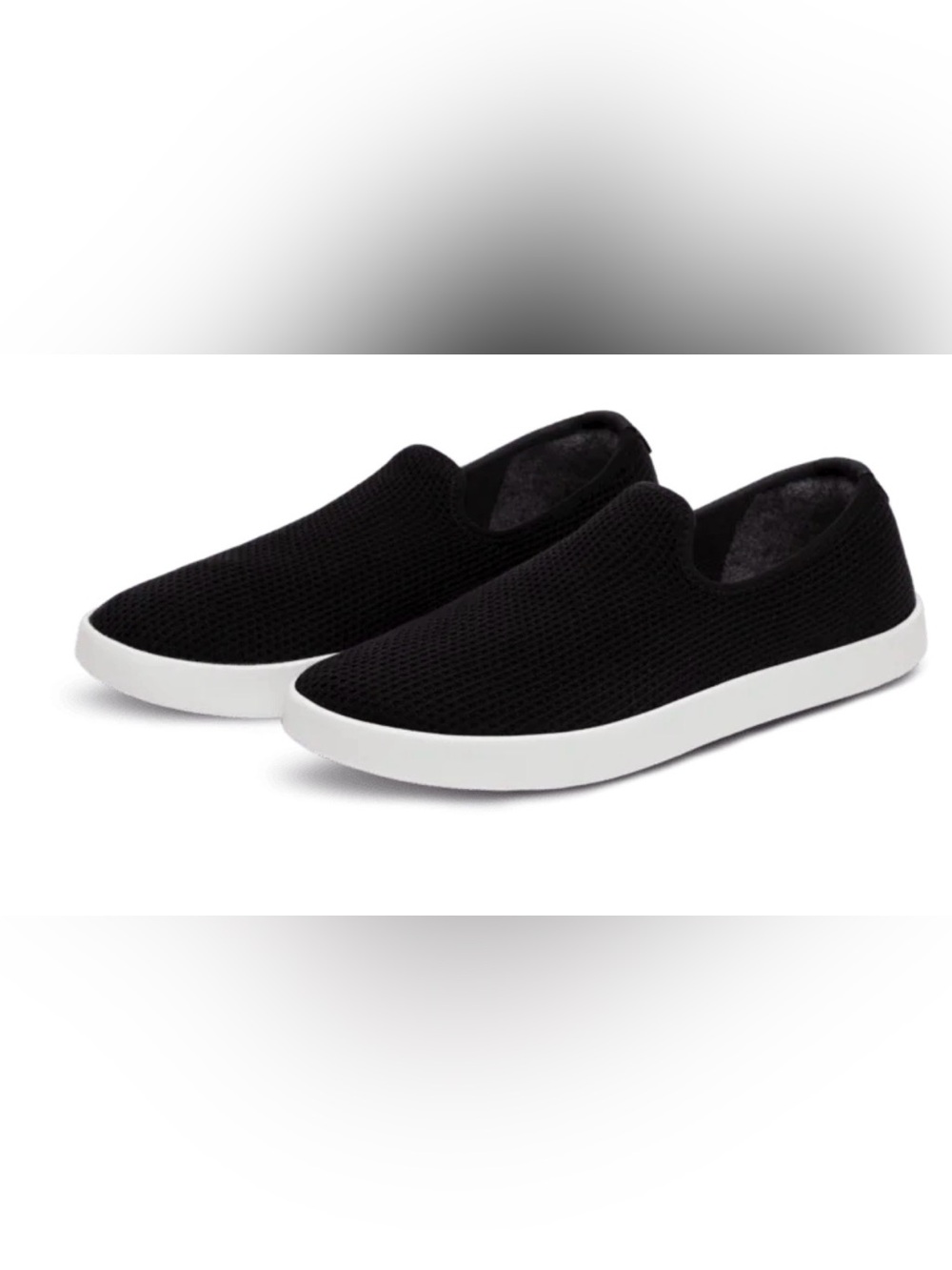 Allbirds Women’s Tree Lounger Black with White Soles Sz 8